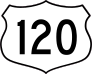 Highway 120 Sign Sticker