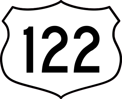 Highway 122 Sign Sticker