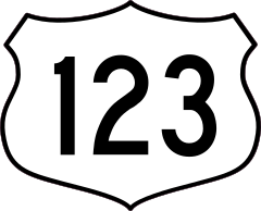 Highway 123 Sign Sticker