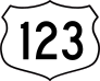 Highway 123 Sign Sticker