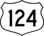 Highway 124 Sign Sticker