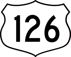 Highway 126 Sign Sticker
