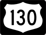 Highway 130 Sign With Black Border Sticker