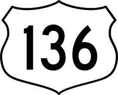 Highway 136 Sign Sticker