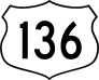 Highway 136 Sign Sticker