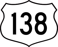 Highway 138 Sign Sticker