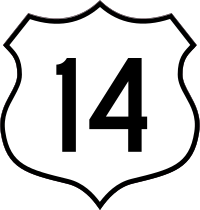 Highway 14 Sign Sticker
