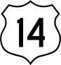 Highway 14 Sign Sticker