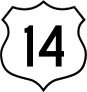 Highway 14 Sign Sticker