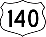 Highway 140 Sign Sticker