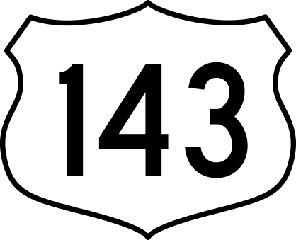Highway 143 Sign Sticker