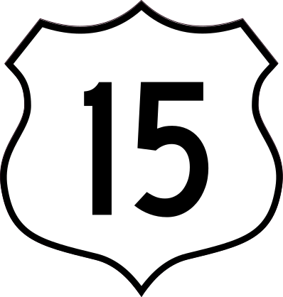 Highway 15 Sign Sticker