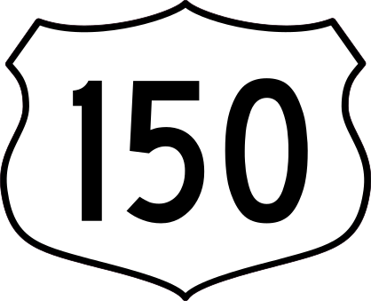 Highway 150 Sign Sticker