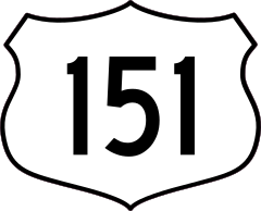 Highway 151 Sign Sticker