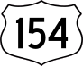 Highway 154 Sign Sticker