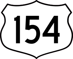 Highway 154 Sign Sticker
