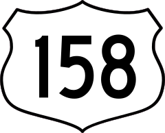 Highway 158 Sign Sticker