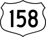 Highway 158 Sign Sticker