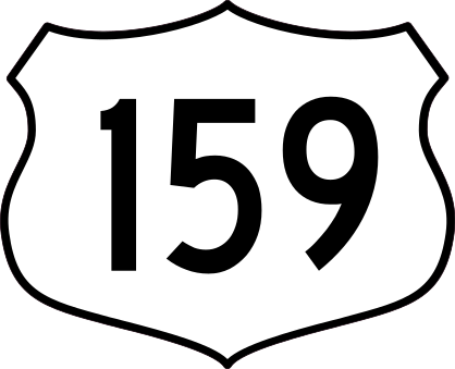 Highway 159 Sign Sticker