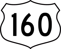 Highway 160 Sign Sticker