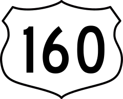 Highway 160 Sign Sticker