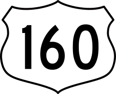 Highway 160 Sign Sticker