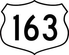 Highway 163 Sign Sticker