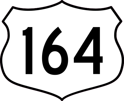 Highway 164 Sign Sticker