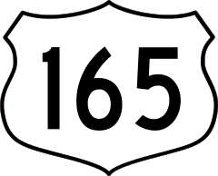 Highway 165 Sign Sticker