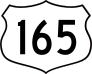 Highway 165 Sign Sticker