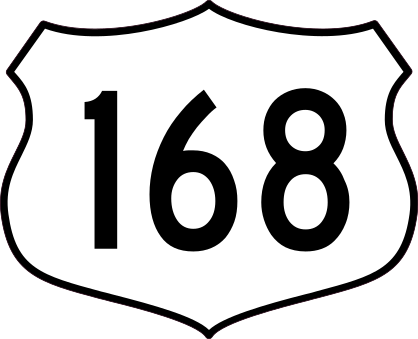Highway 168 Sign Sticker