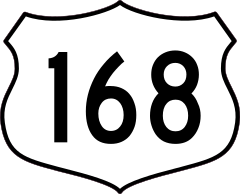 Highway 168 Sign Sticker