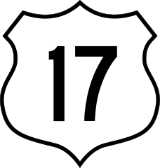 Highway 17 Sign Sticker