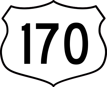 Highway 170 Sign Sticker