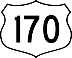 Highway 170 Sign Sticker