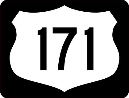 Highway 171 Sign With Black Border Sticker