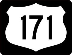 Highway 171 Sign With Black Border Sticker
