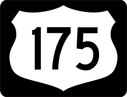 Highway 175 Sign With Black Border Sticker