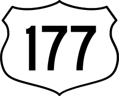 Highway 177 Sign Sticker