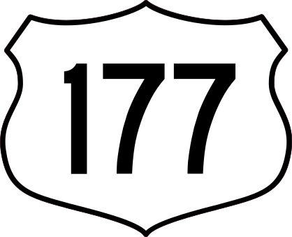 Highway 177 Sign Sticker