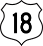 Highway 18 Sign Sticker