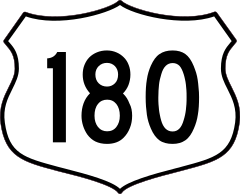 Highway 180 Sign Sticker