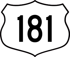 Highway 181 Sign Sticker