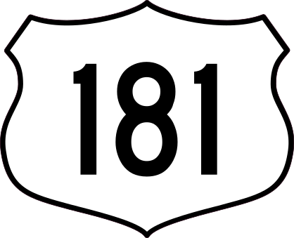 Highway 181 Sign Sticker