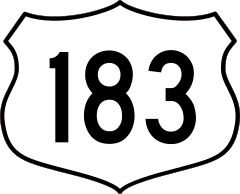 Highway 183 Sign Sticker