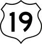 Highway 19 Sign Sticker
