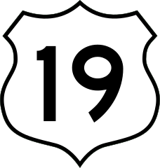 Highway 19 Sign Sticker