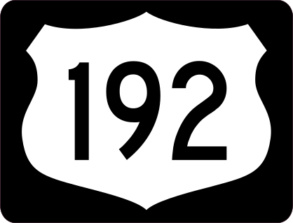 Highway 192 Sign With Black Border Sticker