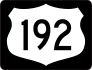 Highway 192 Sign With Black Border Sticker