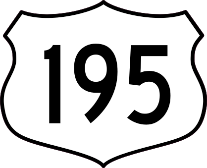 Highway 195 Sign Sticker